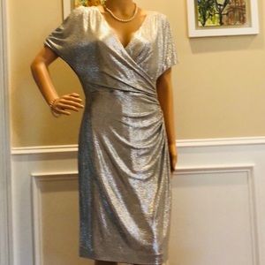 Lauren Ralph Lauren metallic dress